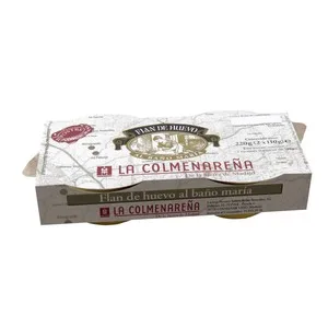 LA Colmenareña Flan de Huevo al Baño María la Colmenareña 2 X 110 G. 220 G