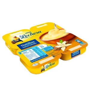 LA Lechera Natillas con Sabor a Vainilla, sin Conservantes la Lechera de Nestlé 4 X 115 G. 460 G