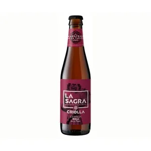 LA Sagra Criolla  Cerveza Roja Botella 33 Cl. 330 ML