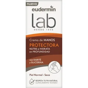 Lab Crema de Manos Protectora con Karité y Glicerina para Piel Normal Eudermin