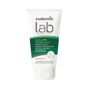 Eudermin Lab Crema Todo en 1 para Pies y Talones Muy Secos 75 Ml.