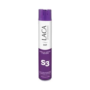 S3 Laca Antiencrespamiento Acabado Natural, Fórmula Ligera, para Cabellos Teñidos y Tratados S3 400 Ml.