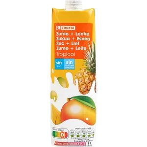 Lactozumo Tropical Eroski, Brik 1 Litro
