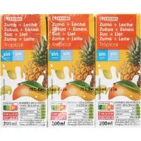 Lactozumo Tropical Eroski, Pack 6x200 Ml