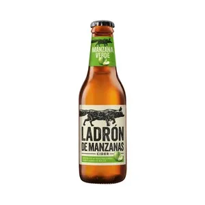 Ladrón de Manzanas Cider de Manzana Verde con un Toque Seco y Ácido Botella 25 Cl. 250 ML