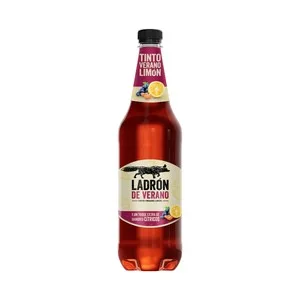 Ladrón de Verano Tinto de Verano sin Alcohol (0.0%) con un Toque Extra de Sabores Cítricos Botella 1 L. 1000 ML