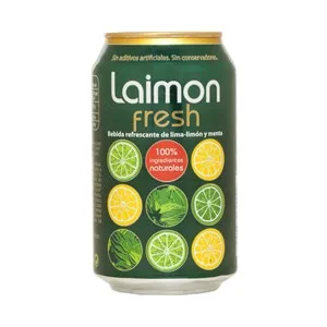 Laimon Fresh Refresco de Lima Limón y Menta Lata de 33 Cl. 330 ML