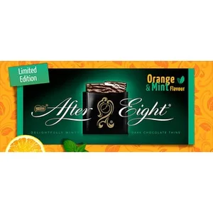 Láminas de Chocolate, Menta y Naranja After Eight