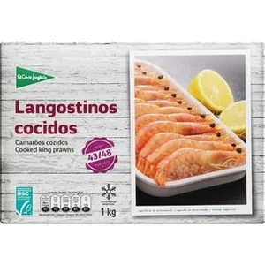 Langostino Cocido 43-48 Piezas el Corte Ingles