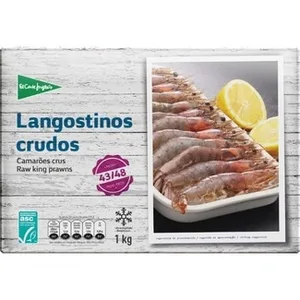 Langostino Crudo 43-48 Piezas  el Corte Ingles 1 KG