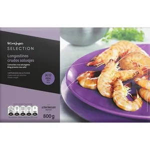 Langostino Salvaje Crudo 24-32 Piezas  el Corte Ingles Selection 800 G
