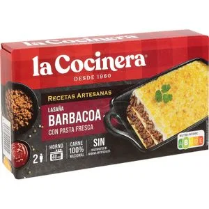 Lasaña Barbacoa 500 Gr