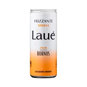 Laué Vino Blanco Frizzante con bajo Cotenido en Alcohol (5.5%) Lata 25 Cl. 250 ML