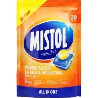 Lavavajillas Máquina en Pastillas Mistol, Bolsa 50 Dosis