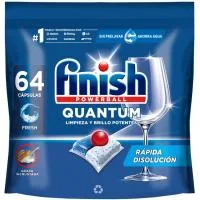 Lavavajillas Máquina Finish Quantum, Bolsa 64 Dosis