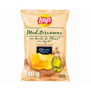 Lay's Artesanas Patatas Fritas Artesanas en Aceite de Oliva en Bolsa 140 Gr.