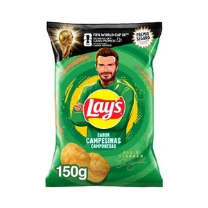 Lay's Campesinas  Patatas Fritas Lisas Receta Campesina de Bolsa de 150 G