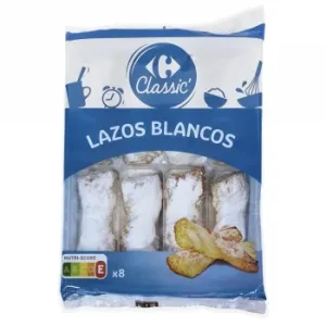 Lazos de Hojaldre Blanco Carrefour Classic' 8 Ud.