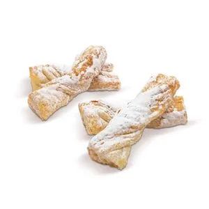 Lazos de Hojaldre Blancos 4 Unid. 150 Gr