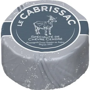 Le Cabrissac Queso Francés de Cabra de Pasta Blanda Cremoso con Corteza de Ceniza y Moho Blanco Elaborado con Leche Pasteurizada Pieza 150 G Haute Fromagerie