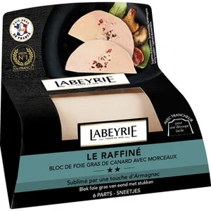 Le Raffiné Bloc de Foie Gras de Pato con Trozos + Cortador Labeyrie 190 G