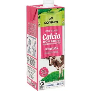 Leche Calcio Desnatada Brik 1 L