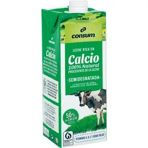 Leche Calcio Semidesnatada Brik 1 L