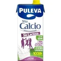 Leche Calcio Semidesnatada sin Lactosa Puleva, Brik 1 Litro