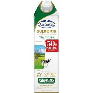 Leche Calcio sin Lactosa Desnatada Suprema Brik 1 L