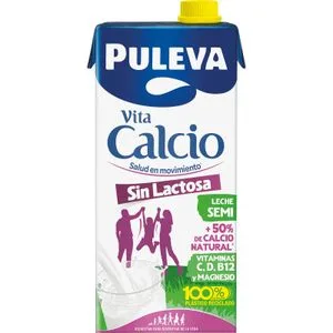 Leche Calcio sin Lactosa Semidesnatada Brik 1 L