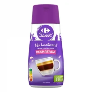 Leche Condensada Classic Carrefour sin Lactosa 450 G.