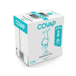 Covap Leche de Cabra Semidesnatada de Origen Español  6 X 1l. 6000 ML