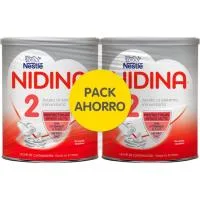 Leche de Continuación Nidina 2, Pack 2x800 G