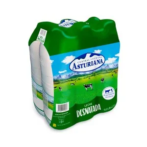Central Lechera Asturiana Leche de Vaca Desnatada, de Origen Español 6 X 2.2 L. 13200 ML