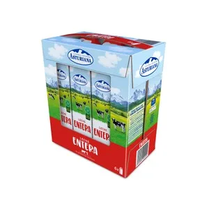 Central Lechera Asturiana Leche de Vaca Entera de Origen Español 6 X 1l. 6000 ML