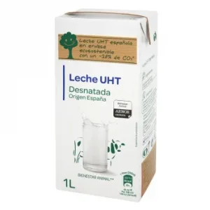 Leche Desnatada Brik 1 L.