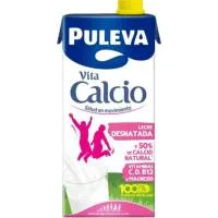 Leche Desnatada Calcio Puleva, Brik 1 Litro