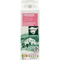 Leche Desnatada del País Vasco Eroski, Brik 1 Litro