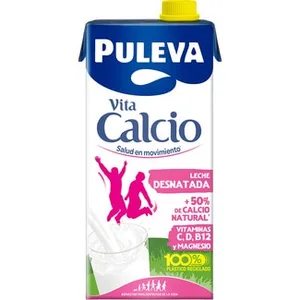 Leche Desnatada Enriquecida con Calcio  Puleva 1 L