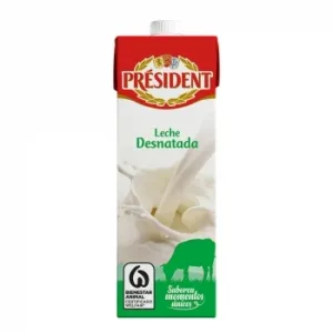 Leche Desnatada Président Brik 1 L.