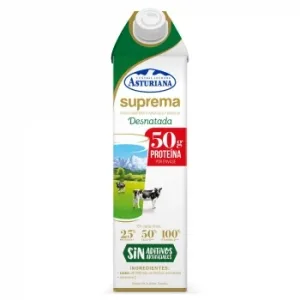 Leche Desnatada Ultrafiltrada Central Lechera Asturiana sin Lactosa Brik 1 L.