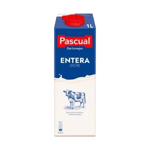 Pascual Leche Entera de Vaca 1 L. 1000 ML