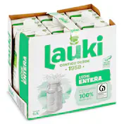 Leche Entera Lauki Pack 6 X 1 L
