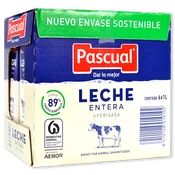 Leche Entera Pascual Paq. de 6 Brics