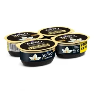 Leche Fermentada Desnatada Aromatizada con Vainilla Yopro Danone Pack de 4 Unidades de 120 G.