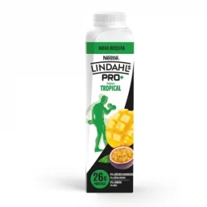 Leche Fermentada Liquida Desnatada Pro+ Sabor Tropical Lindahls sin Gluten y sin Lactosa 344 G.