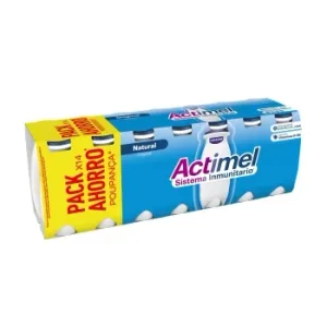 Leche Fermentada Líquida Natural Danone Actimel sin Gluten Pack de 14 Unidades de 100 G.