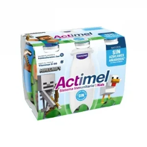 Leche Fermentada Semidesnatada Natural Actimel Pack de 6 Unidades de 100 G.