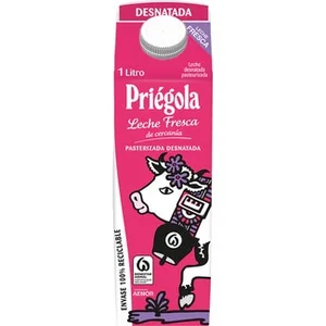 Leche Fresca Desnatada Pasterizada Priegola