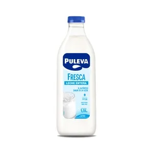 Puleva Leche Fresca Entera de Vaca de Pastoreo, de Procedencia 100% Española 1.5 L. 1500 ML